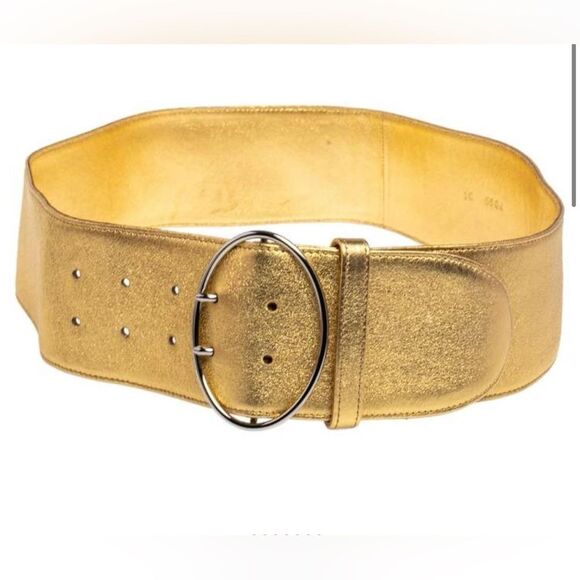 Prada Gold Women's leather Belt size 85